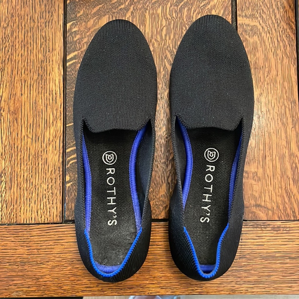 Rothy's Women's Black The Loafer Size 9.5 worn 1x!